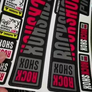 2pcs Front Fork Sticker for Mountain Bike Waterproof Color Change Decal for Bicycle Front Shock Absorber Pike Sram Forks Decal