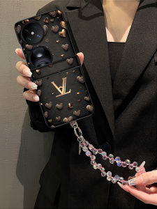 Huawei Pocket2 Luxury Protective Phone Case with Lanyard Full Cover Foldable Screen New Model P50 Pocket Enjoy Edition Fashionable Womens Style