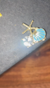 Anting Stud Motif Kerang Cantik – Seashell Spark Earrings Korean Style A386