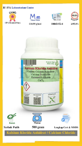 Kalsium Klorida Anhidrat / Calcium Chloride Anhydrous / CaCl2 CP 500 Gram
