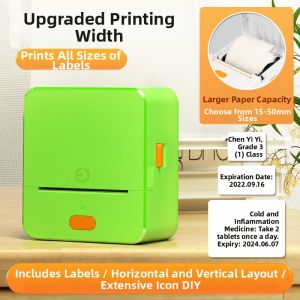DTPrinter | Smart Portable Label Printer with Waterproof Thermal Sensitive QR Code and PET Adhesive Stickers