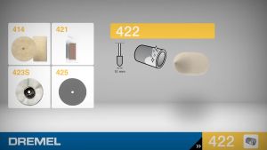[ GH HARDWARE ] DREMEL 422 Polishing Point 10mm - 4 pcs / pkt