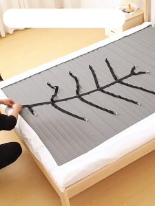 🛏️สายรัดผ้าปูที่นอน 🛏️สายรัดมุมเตียง แบบมียางรอง ดึงผ้าปูที่นอนให้เรียบตึง