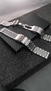 316L Stainless Steel Watch Band for Seiko Mesh Strap Folding Buckle Brushed Bracelet 18/20/22/24mm Watch Accessories