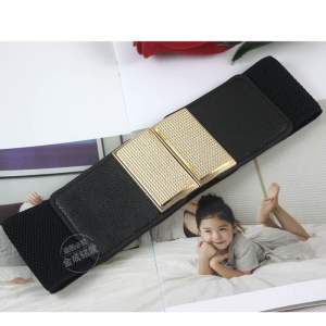 Womens Premium Leather Garterize Dress Belt