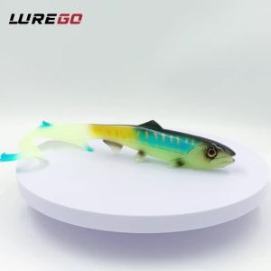 1PC  17cm/22.5cm Wavy Tail Soft Swimbait – Long Grub Style Lure for Pike Perch Zander & Catfish – Big Fish Bait