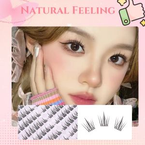 MIAOJIE Cute Sweet Pre-Bond Technology press on lashes glueless DIY Eyelash Self Adhesive Realistic Eyelash Reusable