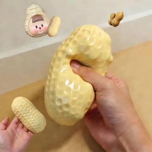 2026Creative Slow Rebound Simulated Peanut Squishy Toy Stress Relief Soft Decompression Toy Squeeze Fidget Toy Party Favors Gift