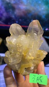 Đá thạch Anh vàng Citrine thanh tẩy thiền định tarot cực mạnh Clear Quartz Natural 368