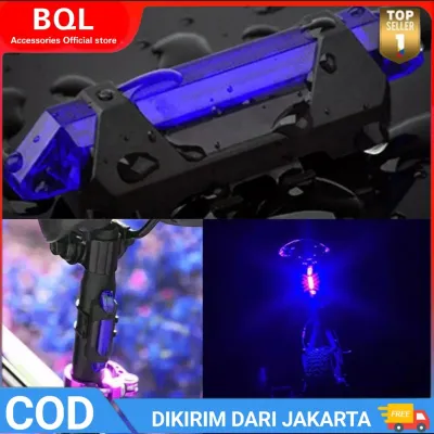 PROMO TERMURAH Taffsport LAMPU SEPEDA DEPAN BELAKANG Lampu Sepeda Gowes Paket 2in1 LED Light Depan dan Belakang Kelap Kelip Di Cas Gunung MTB Roadbike
