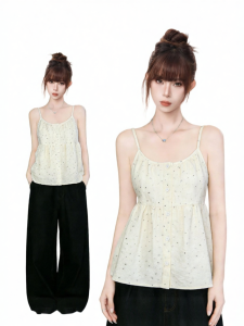 AUDISTY | Áo Vest Hàn Quốc Họa Tiết Hoa Dễ Thương Phù Hợp Mùa Thu