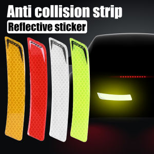 2PCS 2023 Car Styling Door Stickers Decorative Warning Reflective Tape Accessories Driving Safety Mark Reflective tape
