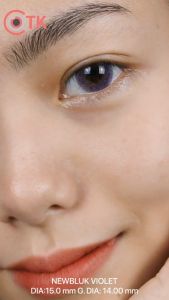 SOFTLENS MINUS DAN NORMAL NEWBLUK VIOLET Diameter 15mm (0.00 sd -6.00) GRATIS TEMPAT SOFLENS