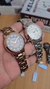 Jam tangan wanita seven minute M782 tanggal water resistant tahan air strap Stainless Stee