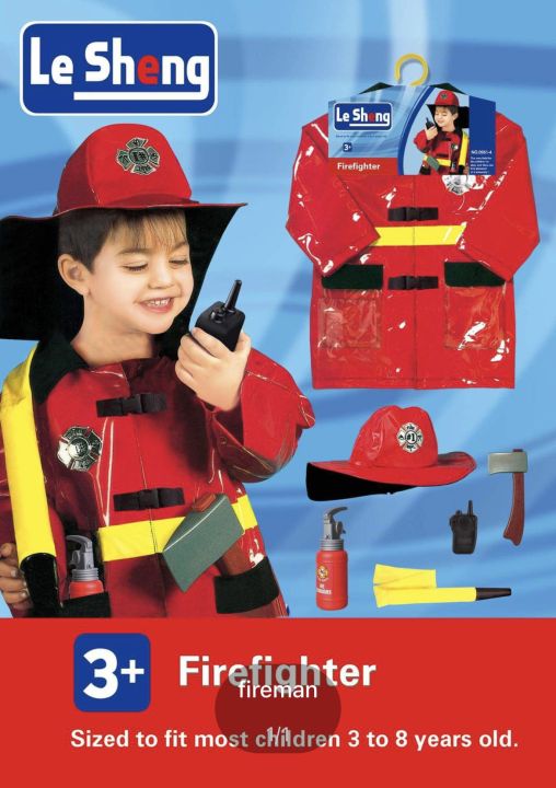 Firefighters costume for kids 38yrs Lazada PH