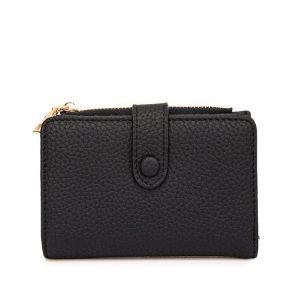 Fashionable Compact Womens Wallet Simple Zipper Coin Card Key Holder Multi-Functional PU Leather Youth Summer Handbag