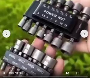9-14 pieces/set of hexagonal socket batch head set nozzle nut screwdriver set drill bit set tool socket