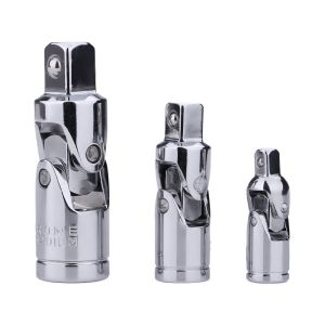 Universal Joint Set Socket Ratchet Wrench AdapterUniversal Joint Set Socket Ratchet Wrench Adapter 1/4" 3/8" 1/2" Extension Bar