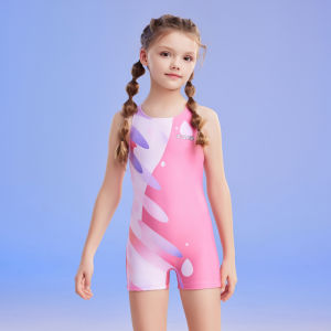 ชุดว่ายน้ำเด็ก Zoke แห้งเร็ว ชุดว่ายน้ำแข่งขันสำหรับเด็กผู้หญิง ชุดว่ายน้ำฝึกซ้อม ชุดกีฬา ชุดว่ายน้ำเด็ก ชุดว่ายน้ำเด็กผู้หญิง