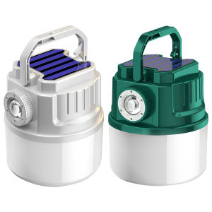 JOCESTYLE Solar Camping Light Rechargeable 4 Gears Flashlight Power Bank Portable Lantern for Daily/Camping/Hiking/Night Fishing/Emergency