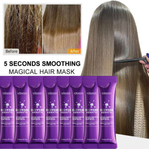 Magical Keratin Hair Mask 5 Seconds Repair Damaged Frizzy Hair Soft Smooth Shiny Nutrition Deep Moisturize Nourishing Hair Care