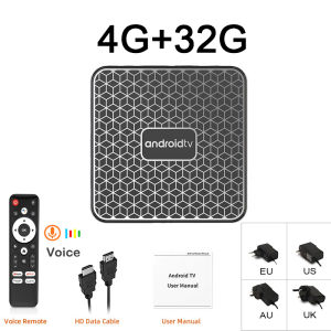 T8s Android 16 Smart TV Box 8GB 128GB RK3518 WiFi6 BT5 Google Voice Assistant 8K Video Netflix YouTube Media Player Set Top Box
