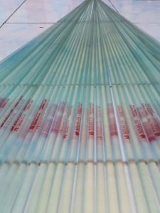 BAHAN JORAN FIBER SOLID LENTUR DIUJUNG WARNA BENING (TRANSPARAN) PANJANG 140 CM