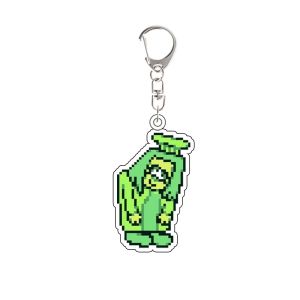 Bandai | For Deltarune Chapter 5 Game Seven Colored Flowers Flowery Aqua Seth Green 5cm Acrylic Keychain Decoration Pendant Festival Gift