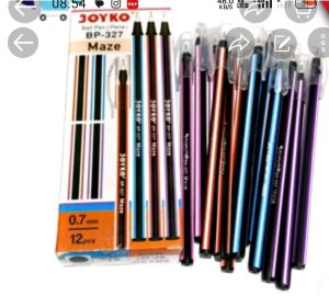 pulpen joyko/pena Bp 327 tersedia warna hitam dan biru