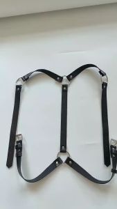 Body Belt Harness Pria Fashion Harajuku Gentle Man Aksesoris Baju Cosplay Sabuk Jojon Body Belt Kishibe Gothic Metal