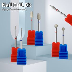 2pcs/lot Diamond Milling Cutter For Manicure Electric Nail Drill Bits Accessory 3/32"Pedicure Machine Nail File Gel Remover Tool