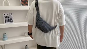 กระเป๋าคาดอก กระเป๋าสะพายไหล่ ขนาดใหญ่ จุของได้เยอะ เหมาะกับการเดินทาง แฟชั่นสําหรับผู้ชาย