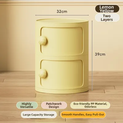 Dopamine Round Minimalist Modern Storage Cabinet/nightstand