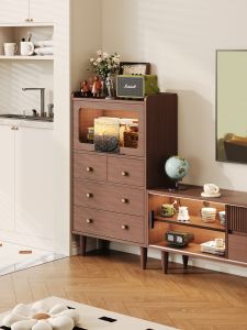 Vintage Solid Wood Side Cabinet