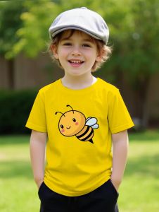 Hasbro | New Animals Short-Sleeved Cute Little Bee 3D Print Clothing Casual Comfort T-Shirts Outdoors Quick-Drying T-Shirts for Children