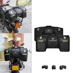 SOYAVISION Waterproof Motorcycle Rear Seat Bag Travel Luggage Bag Motorcycle Powersports Tail Bag Riding Outdoor Travel Bag