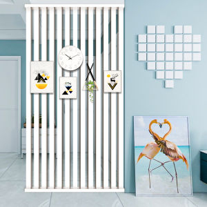 Modern Minimalist Nordic Solid Wood Partition Screen Entrance Decor New Chinese Style Home Decoration Living Dining Room