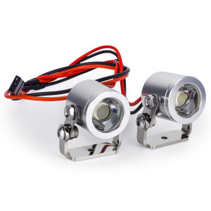 Bộ Đèn Pha LED 2 Chiếc Kèm Giá Đỡ Dành Cho Xe RC Crawler Tỷ Lệ 1/10 Tương Thích Với TRX4 Defender SCX10 90046 RC4WD D90 D110 TF2