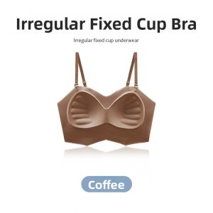 Miiow | Cat Woman Ice Silk Seamless Strap Vest Womens Summer New Inner Wear Bra Integrated Beautiful Back Base Top