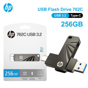 HP | HP 762C USB 3.2 Flash Drive 64GB 128GB 256GB Type C + USB A Dual Interface Metal U Disk Swivel Memory Stick