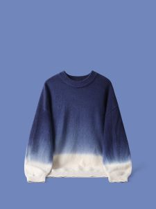 Soft Knitted Sweater Melted Rock Reversal American Style Trendy Couple Color Block Men Women Autumn Winter New Outerwear