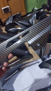 COVER TUTUP RANTAI KAWASAKI KLX 150 KARBON