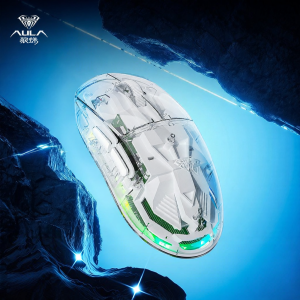 AULA | 3 Mode Transparent Aesthetic Gaming Office Mouse