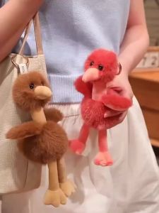 20CM Ostrich Plush Toys Cute Bird Plush Keychains Backpack Pendant Kawaii Decor Toys Birthday Surprise Gift