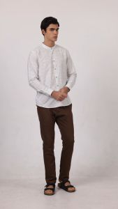 MOC Kemeja Shanghai Lengan Panjang Pria HAFIDH-LIGHT GREEN