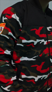 JAKET BOMBER KOMBINASI LASKAR MERAH PUTIH