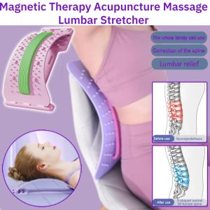 Magnetic Therapy Acupuncture Massage Lumbar Stretcher Back Posture Corrector Back Pain Relieve腰椎拉伸器