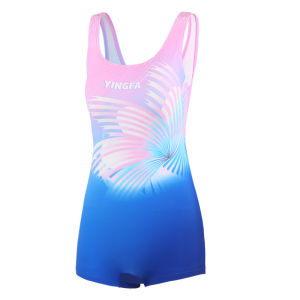 Yingfa ชุดว่ายน้ำสำหรับเด็กหญิงกีฬาแฟชั่นชุดสำหรับเดินชายหาดสำหรับผู้หญิงชุดว่ายน้ำวันพีชอนุรักษ์นิยม
