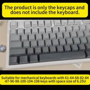 New Lucky Red Gradient Cherry Keycaps PBT Side Engraving Translucent Dip Process for MX Switch 60/84/90/104 Mechanical Keyboards