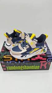 NBGAGA Giày thể thao cho trẻ em trai Giày thể thao ngoài trời Giày thể thao ngoài trời Velcro Da Breathable Kích thước 28-39